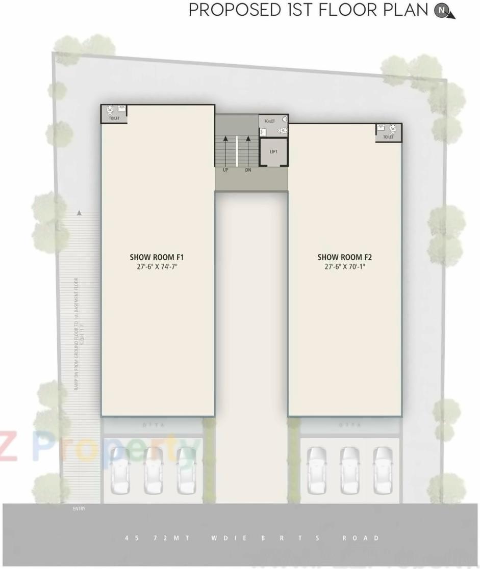 Layout of real estate project Milestone Vibrant located at Surat, Surat, Gujarat
