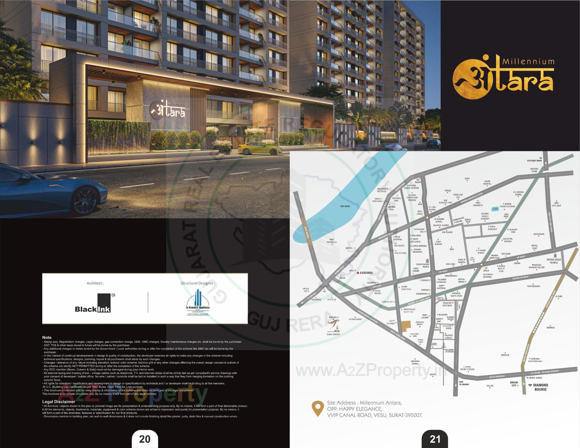  of real estate project Millennium Antara located at Vesu, Surat, Gujarat