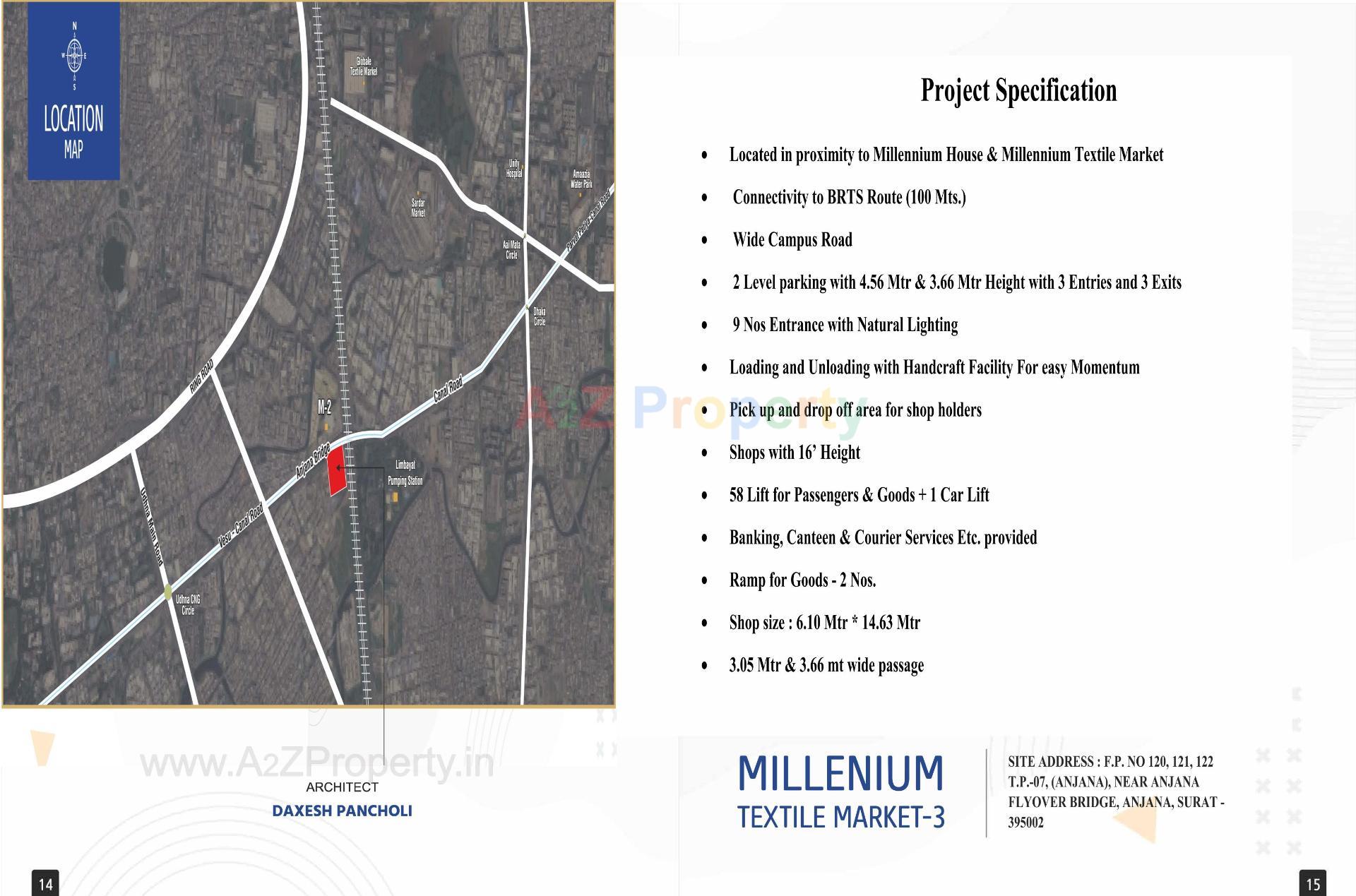  of real estate project Millennium Textile Market located at Anjana, Surat, Gujarat