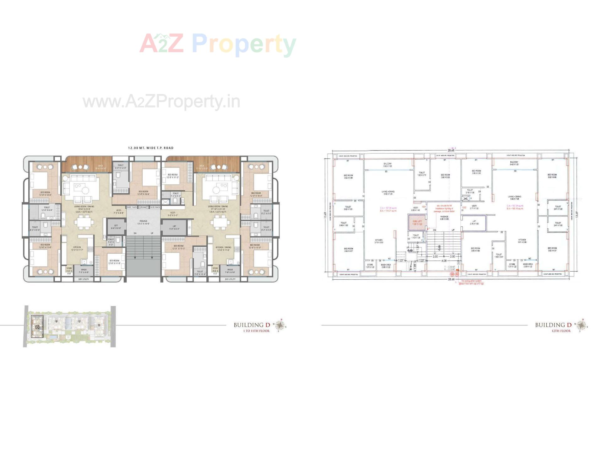 Layout of real estate project Millionaire's Lifestyle located at Vesu, Surat, Gujarat
