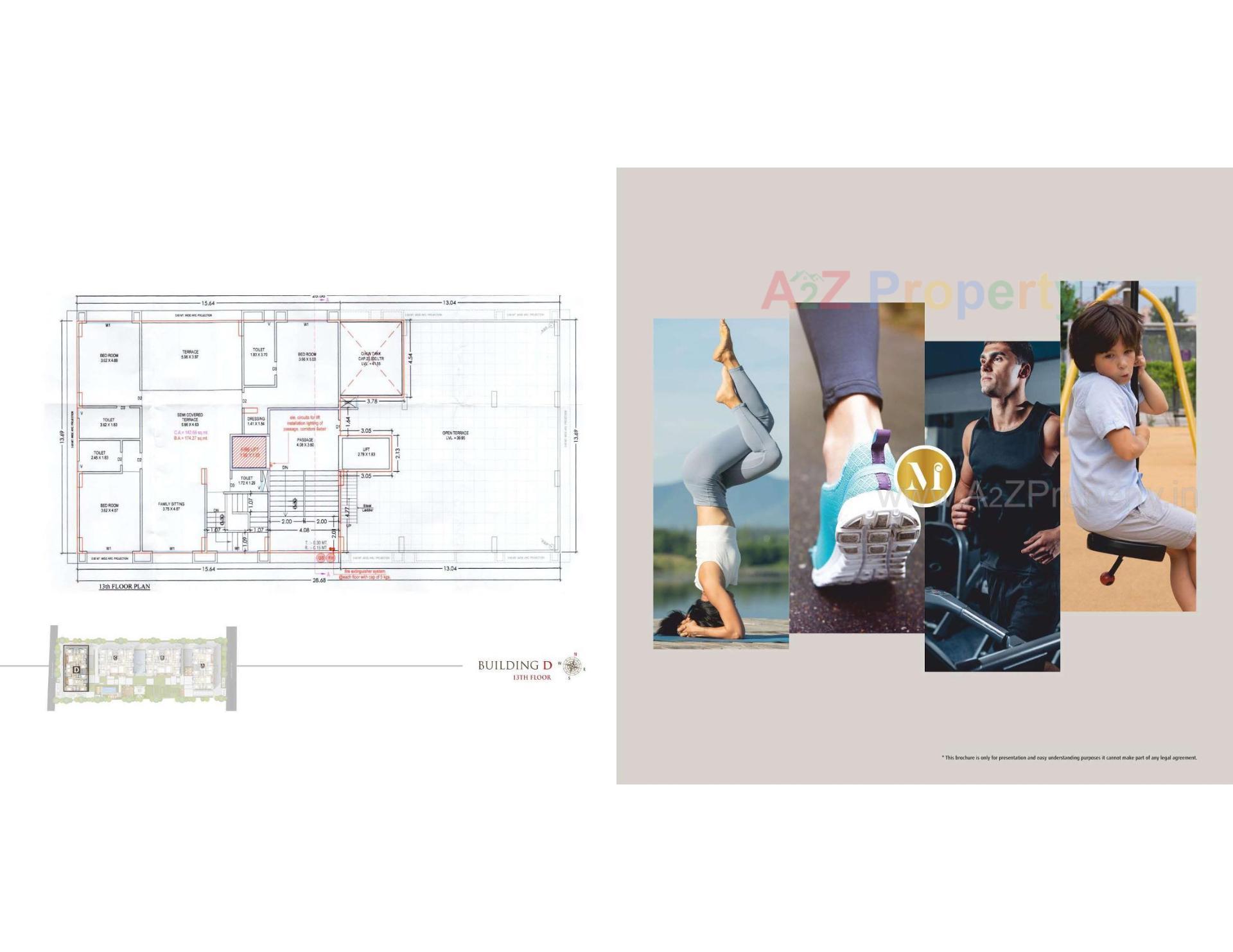 Layout of real estate project Millionaire's Lifestyle located at Vesu, Surat, Gujarat