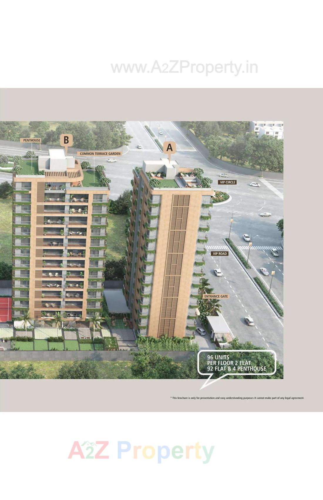 3D Elevation of real estate project Millionaire's Lifestyle located at Vesu, Surat, Gujarat
