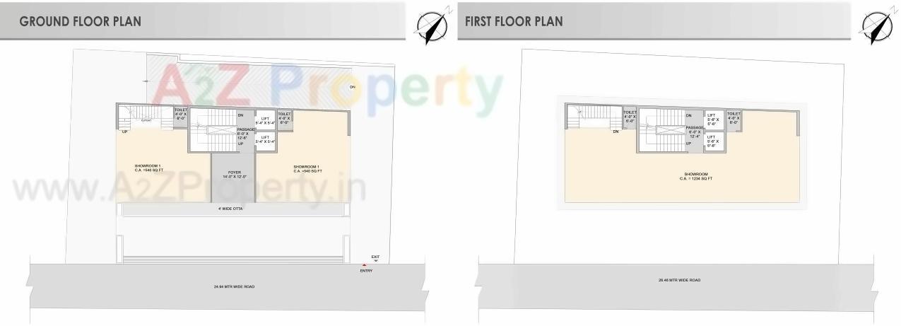 Layout of real estate project Millionaire located at Athawa, Surat, Gujarat
