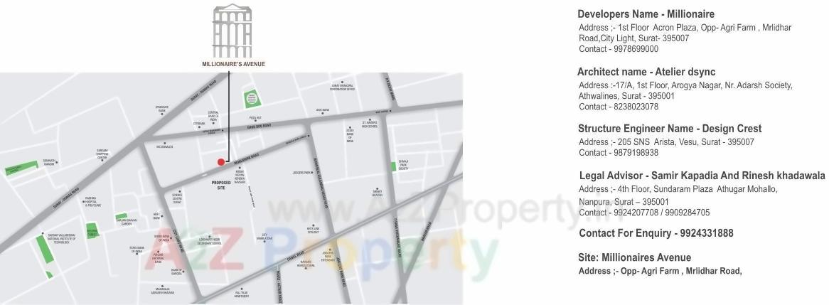  of real estate project Millionaire located at Athawa, Surat, Gujarat