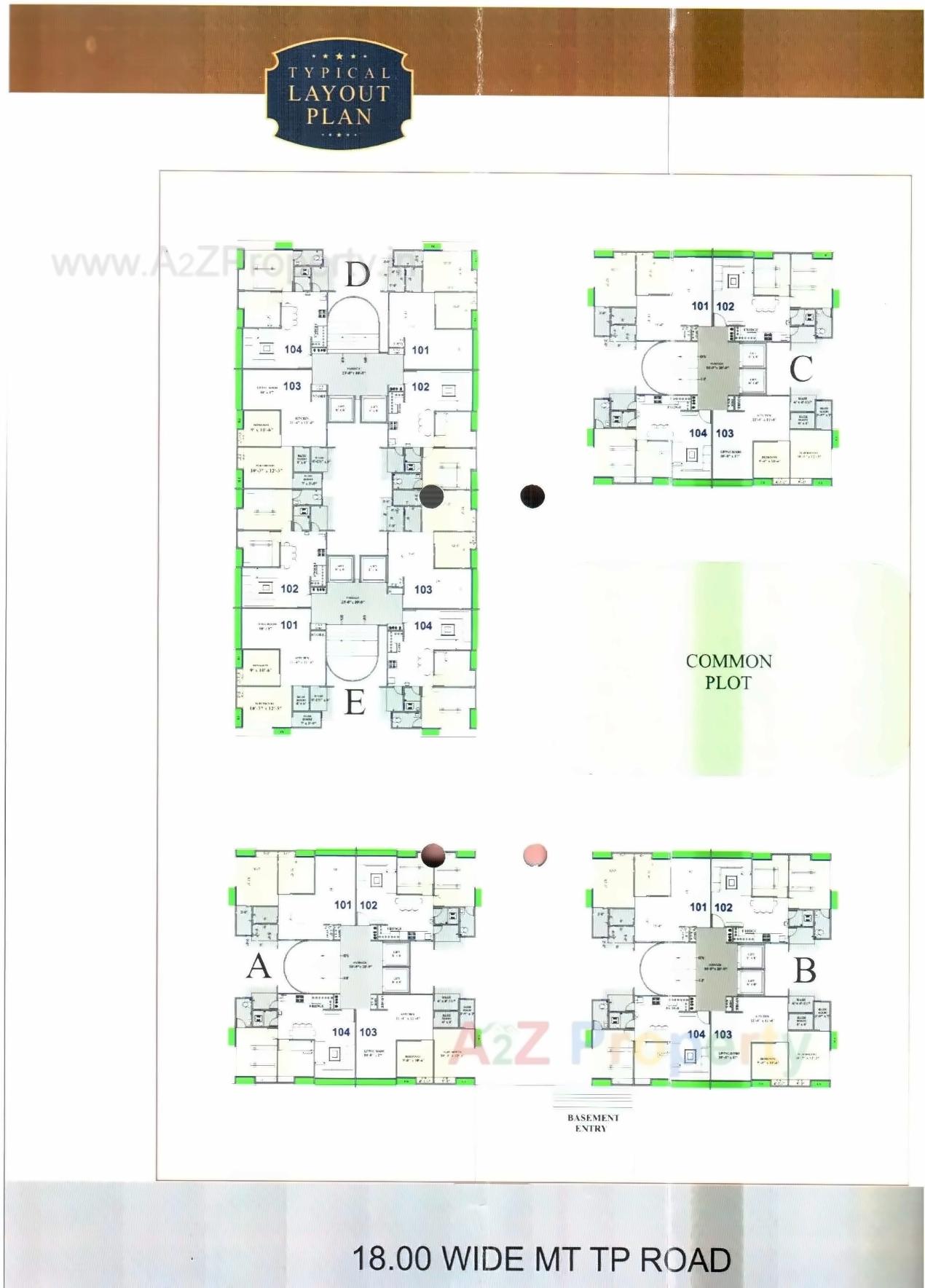 Layout of real estate project Mithila Heights located at Varachha, Surat, Gujarat