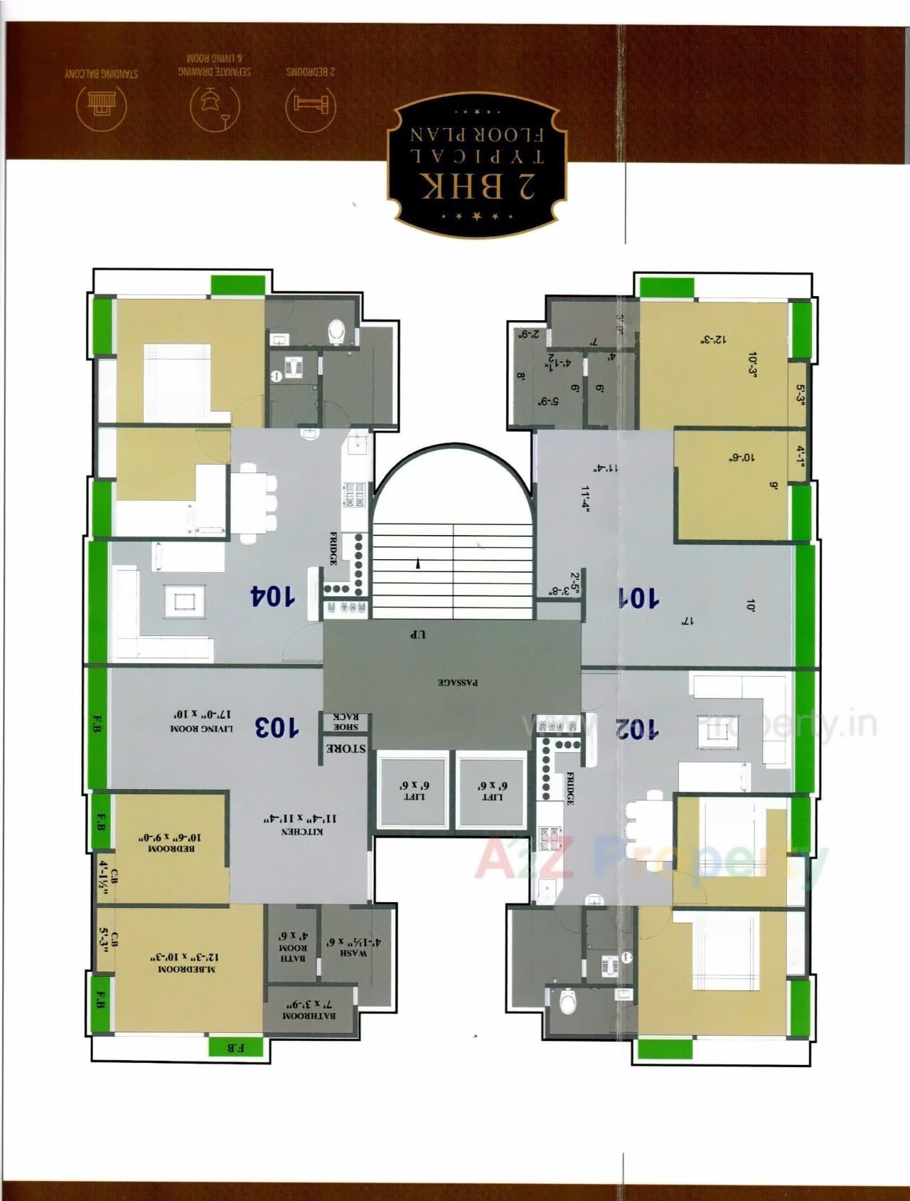 Layout of real estate project Mithila Heights located at Varachha, Surat, Gujarat