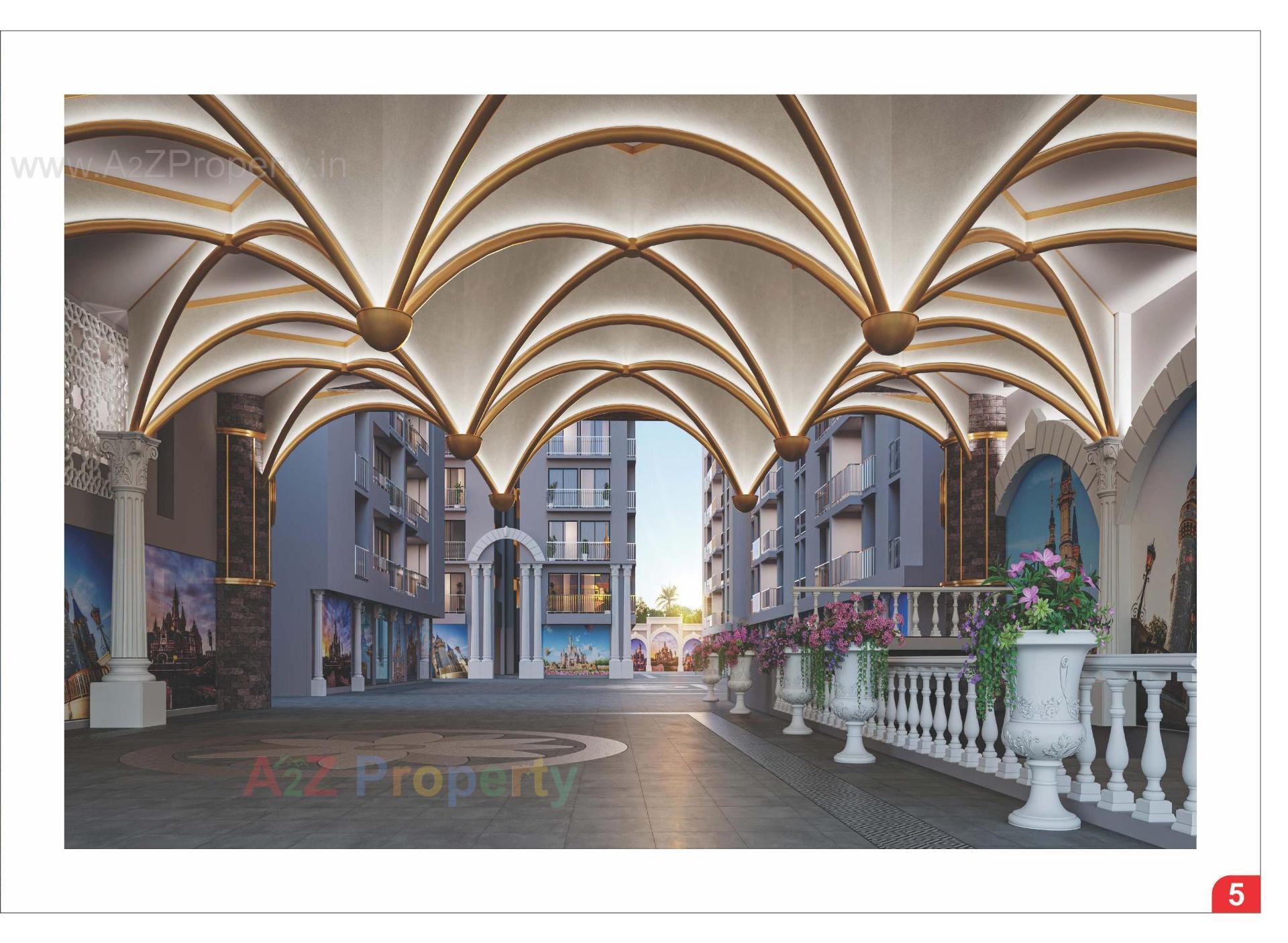 3D Elevation of real estate project Mithila Palace located at Abrama, Surat, Gujarat