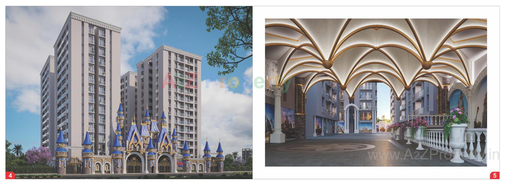 3D Elevation of real estate project Mithila Palace located at Abrama, Surat, Gujarat