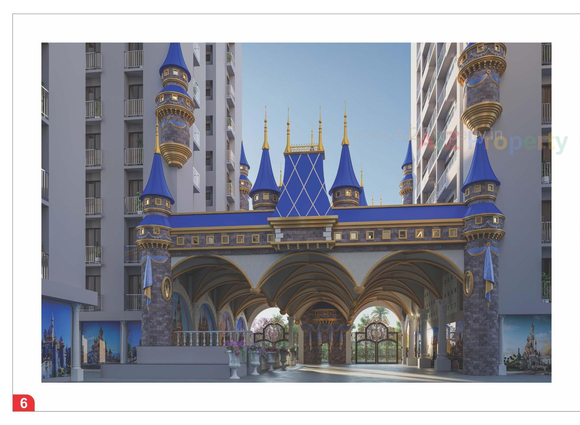 3D Elevation of real estate project Mithila Palace located at Abrama, Surat, Gujarat