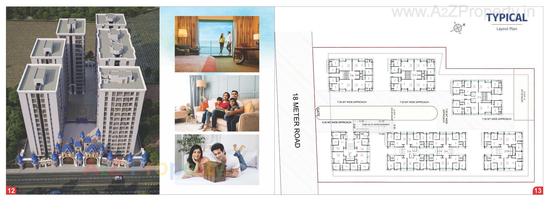 Layout of real estate project Mithila Palace located at Abrama, Surat, Gujarat