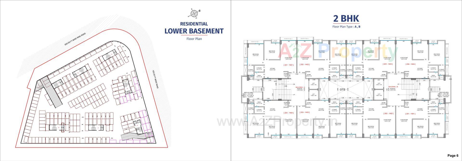 Layout of real estate project Mithila Sky located at Valak, Surat, Gujarat