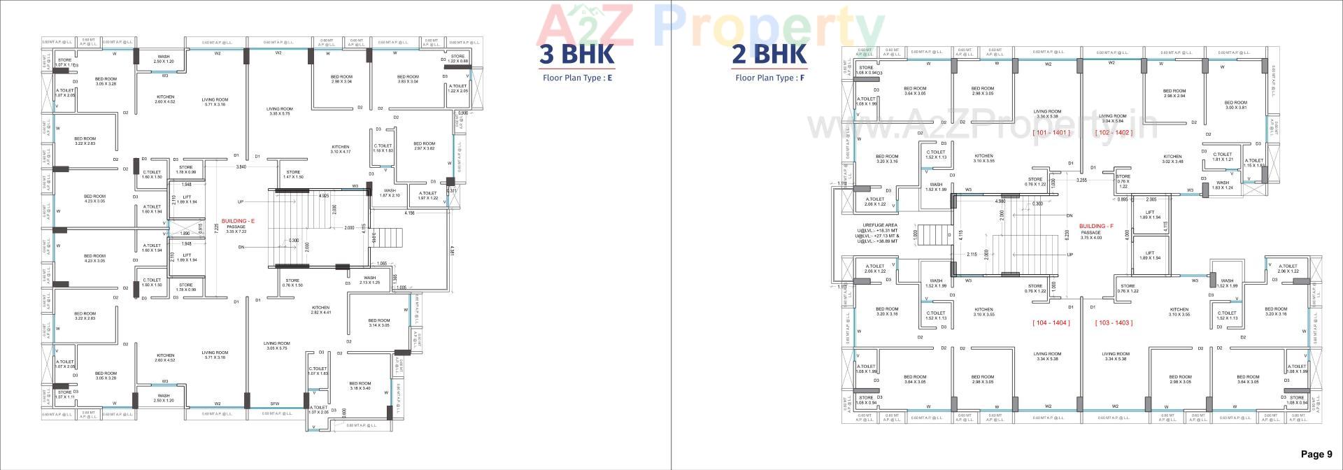 Layout of real estate project Mithila Sky located at Valak, Surat, Gujarat