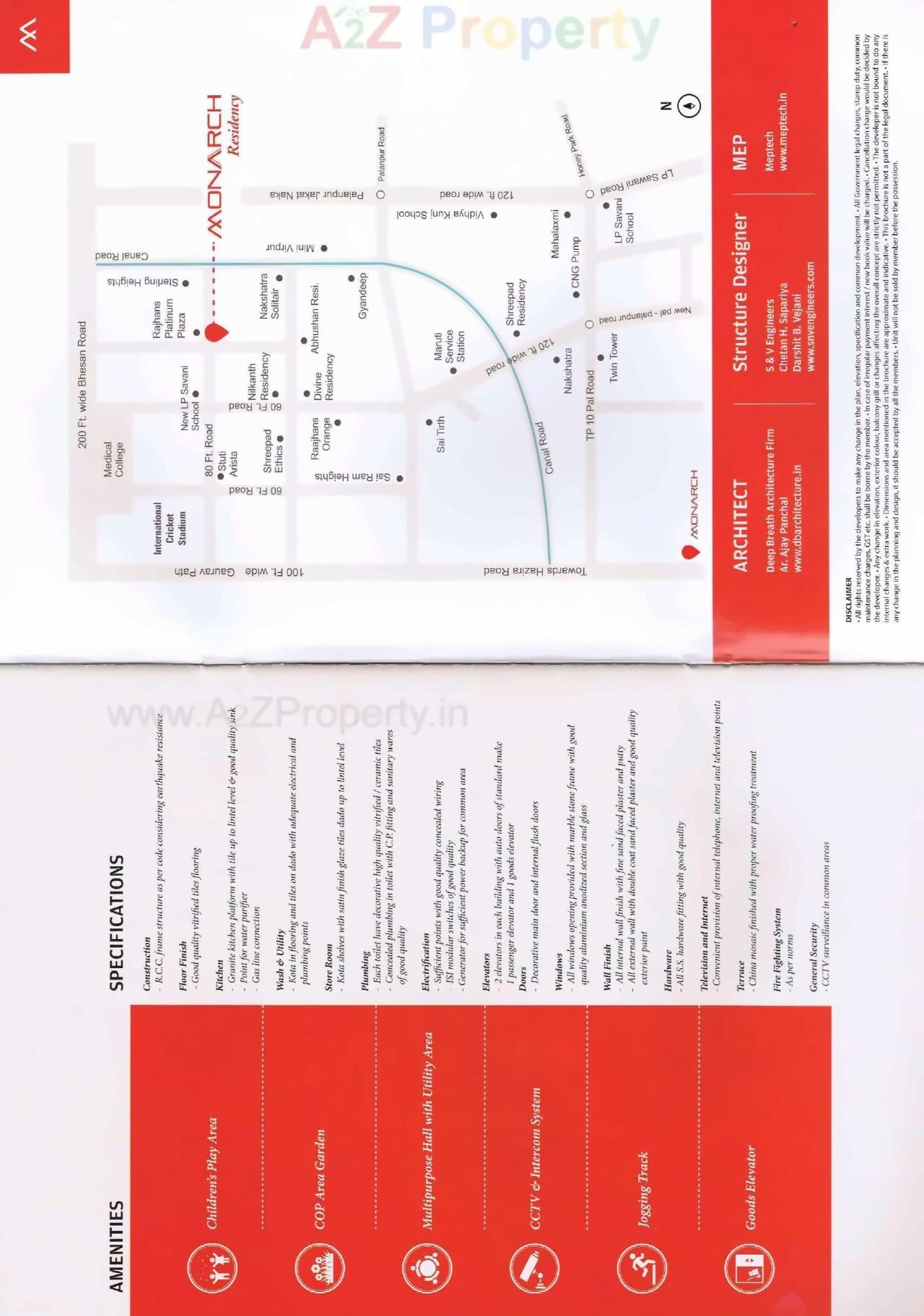  of real estate project Monarch Residency located at Palanpur, Surat, Gujarat