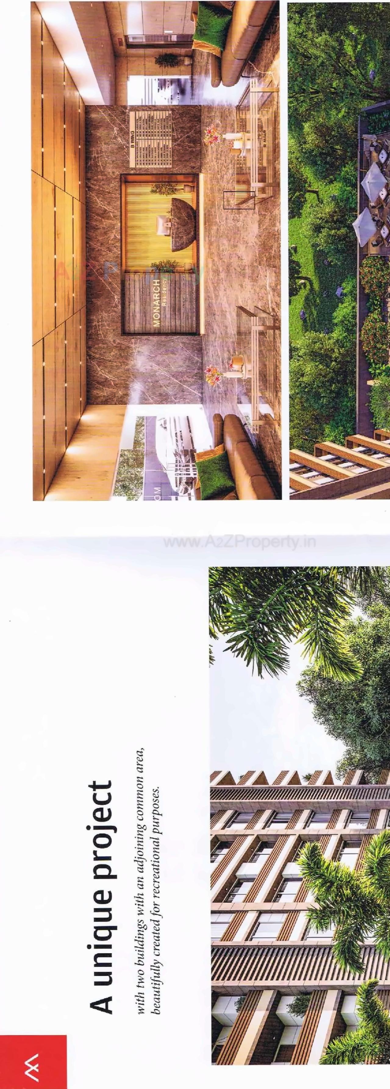 3D Elevation of real estate project Monarch Residency located at Palanpur, Surat, Gujarat