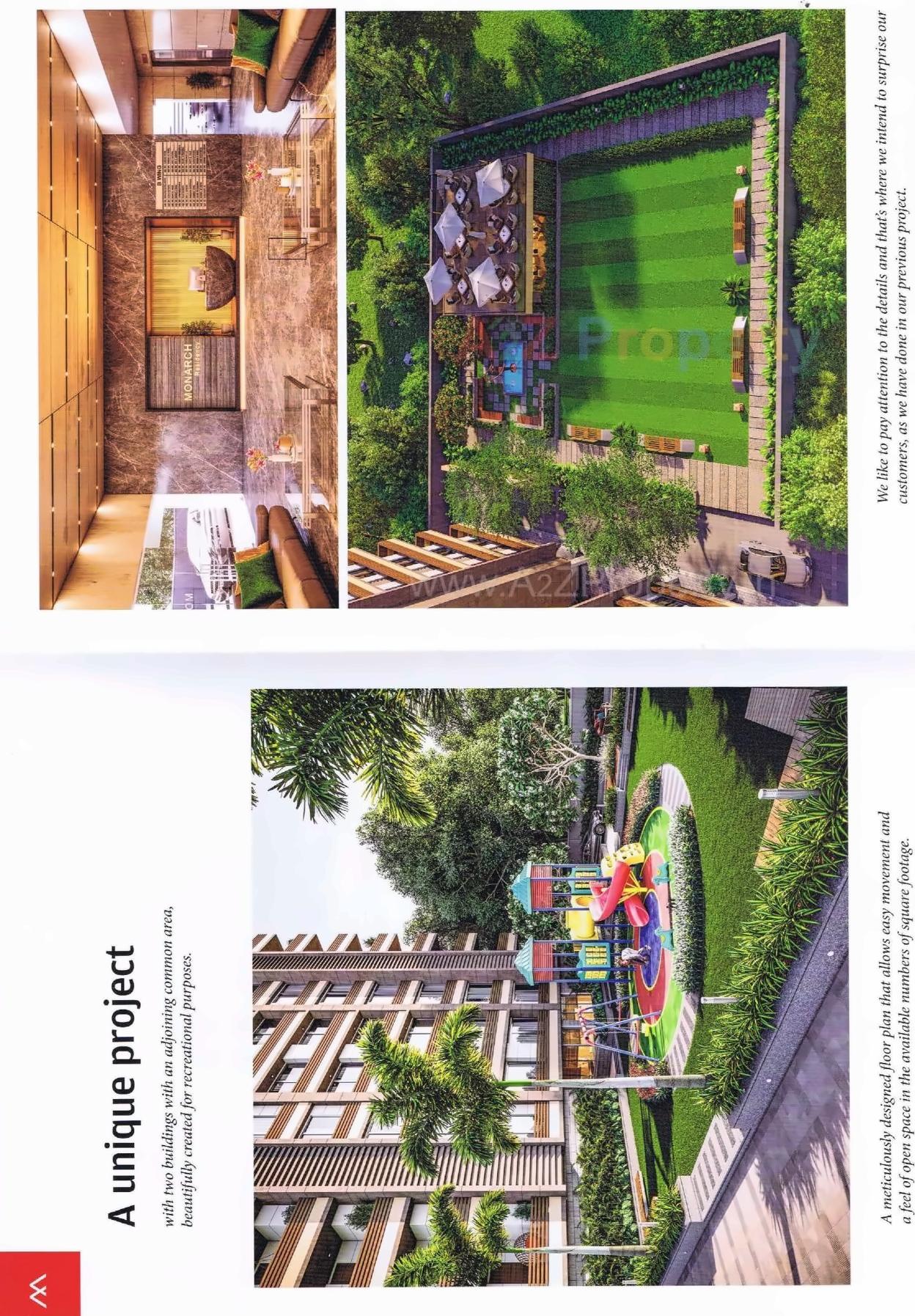 3D Elevation of real estate project Monarch Residency located at Palanpur, Surat, Gujarat