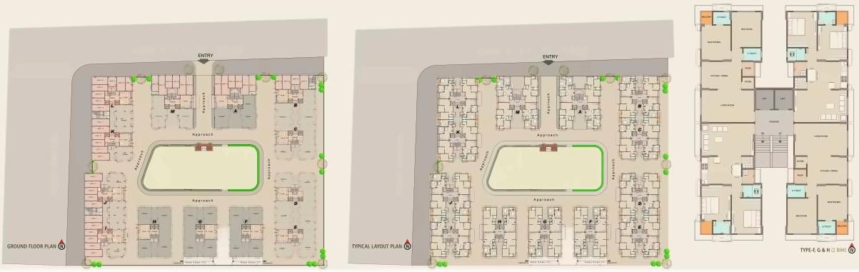 Layout of real estate project Mulberry Heaven located at Sonari, Surat, Gujarat