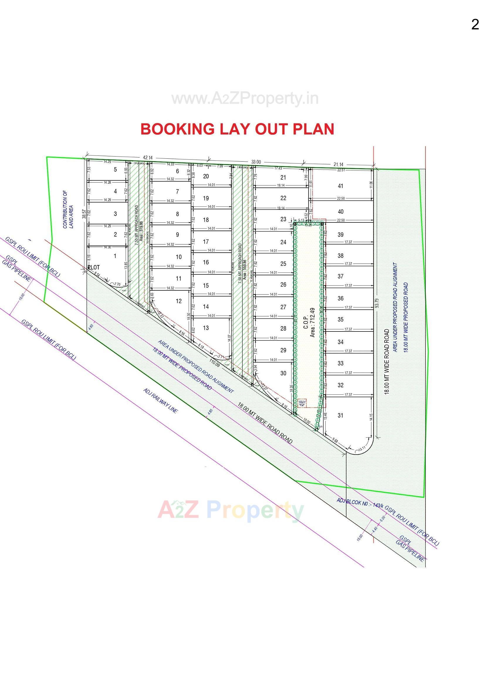 Layout of real estate project Mulberry Homes located at Kosad, Surat, Gujarat