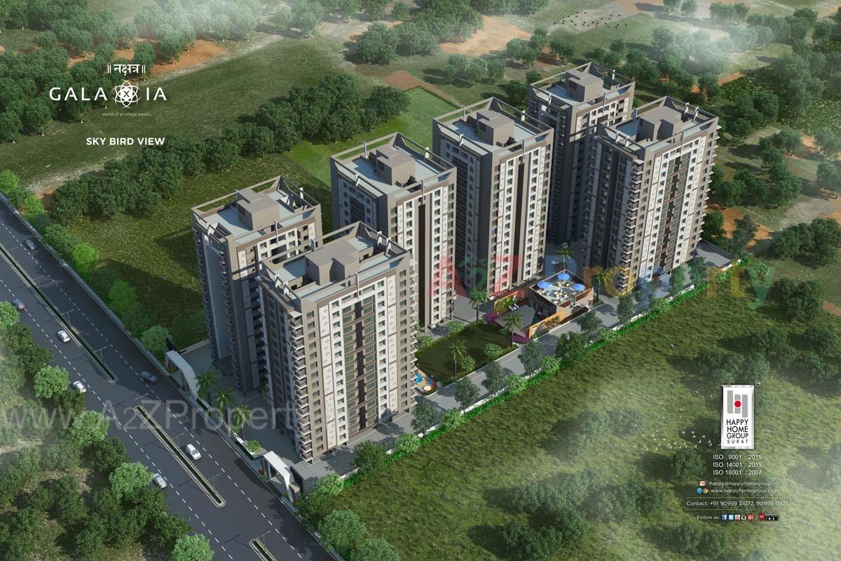 3D Elevation of real estate project Nakshatra Galaxia located at Palanpur, Surat, Gujarat