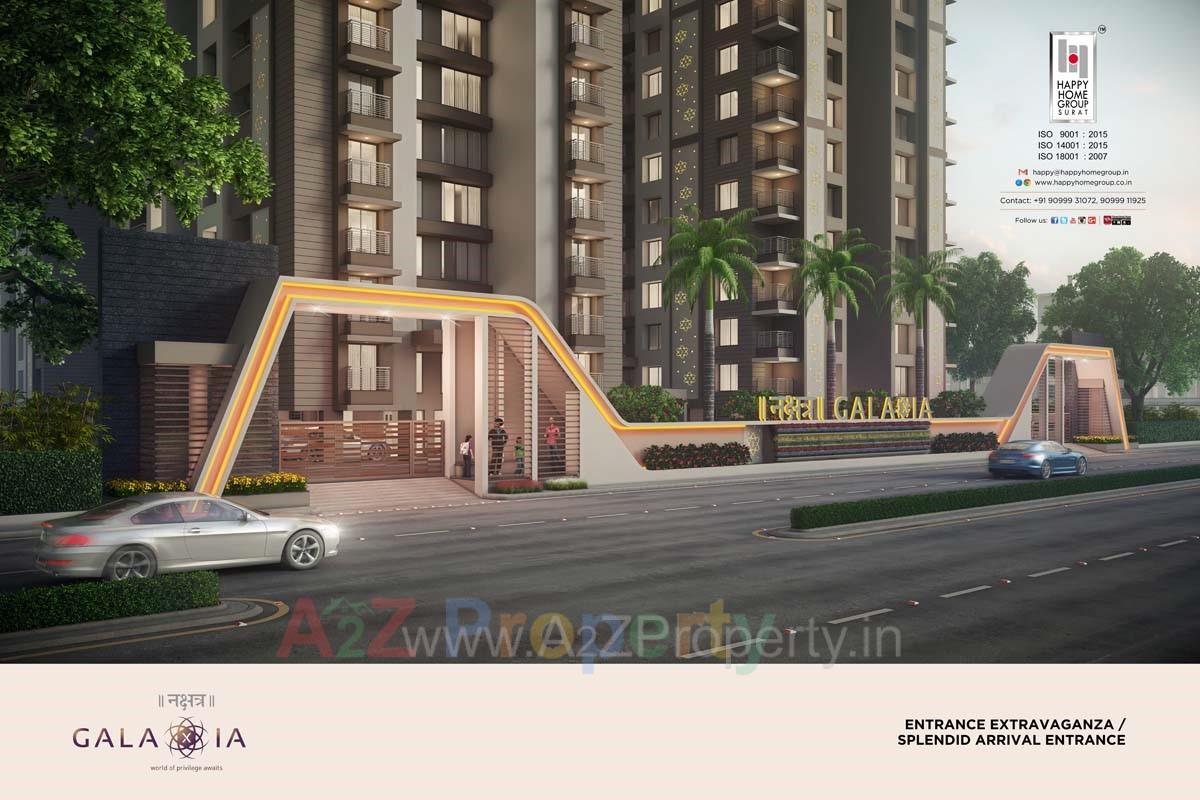 3D Elevation of real estate project Nakshatra Galaxia located at Palanpur, Surat, Gujarat