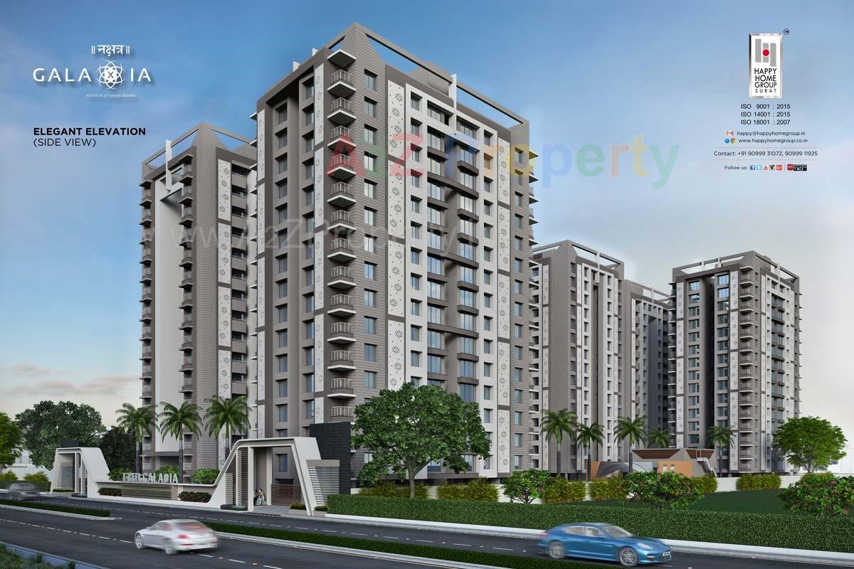 3D Elevation of real estate project Nakshatra Galaxia located at Palanpur, Surat, Gujarat