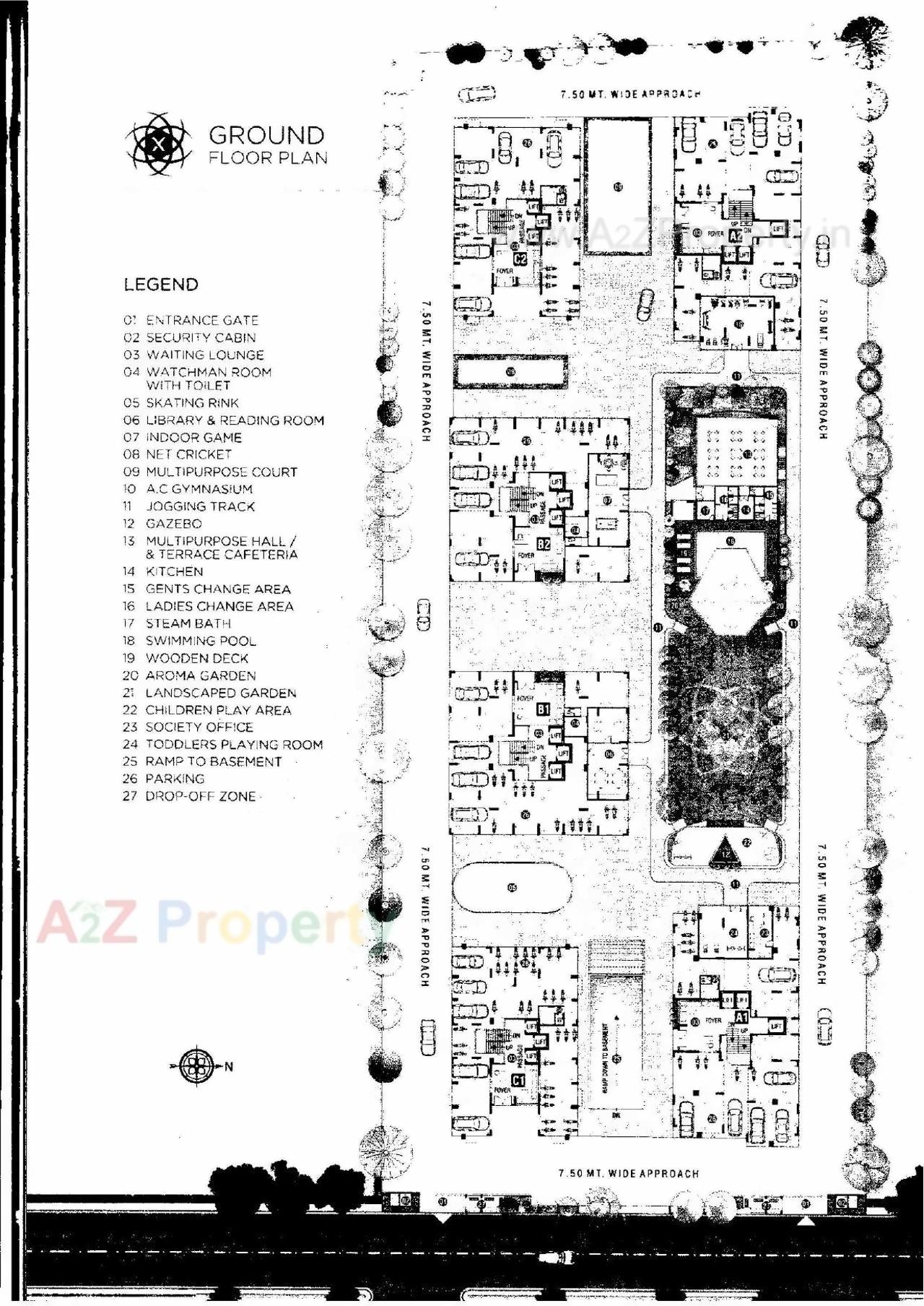 Layout of real estate project Nakshatra Galaxia located at Palanpur, Surat, Gujarat