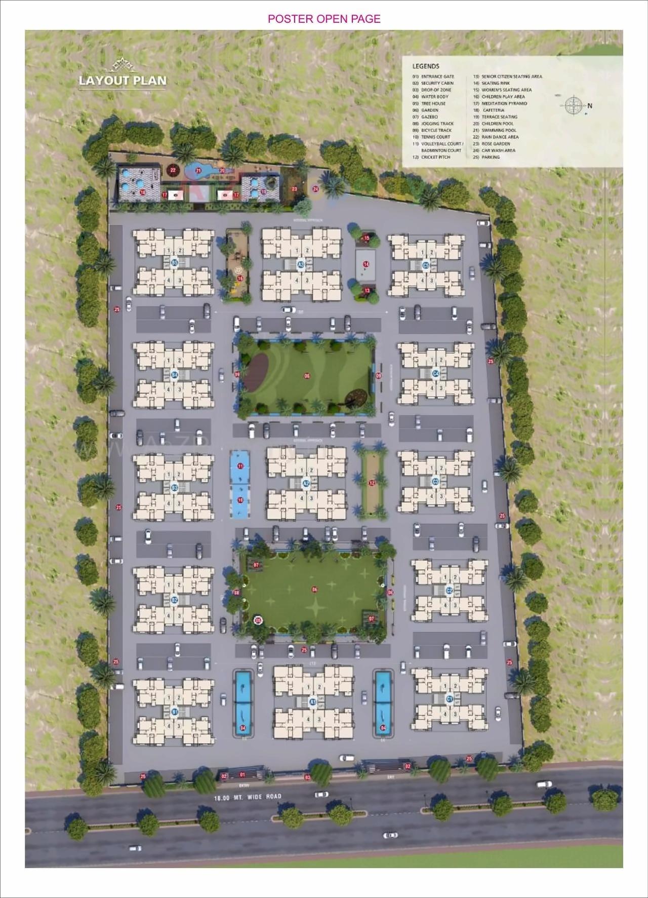 Layout of real estate project Nakshatra Nebula located at Surat, Surat, Gujarat