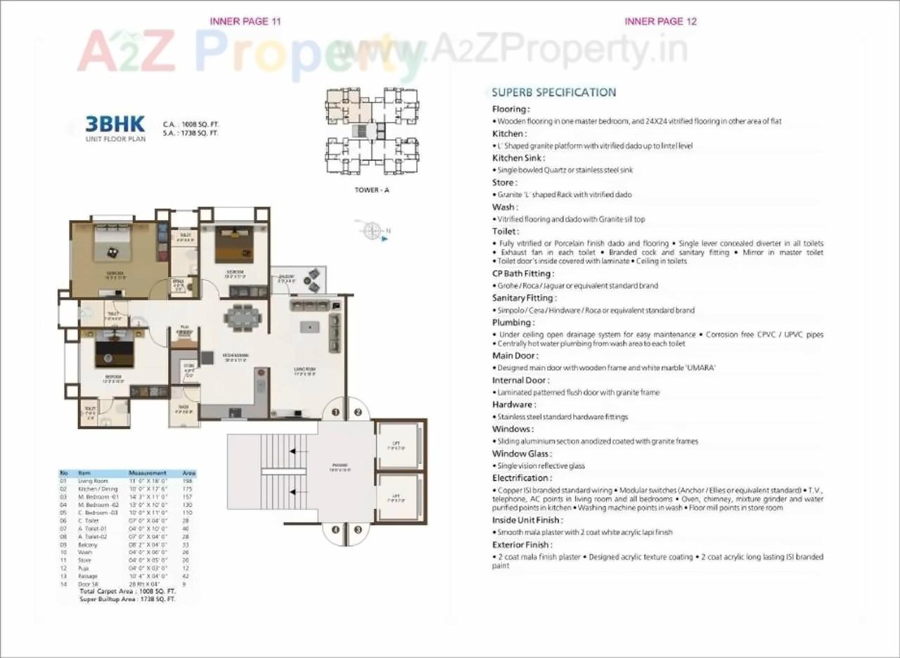 Layout of real estate project Nakshatra Nebula located at Surat, Surat, Gujarat