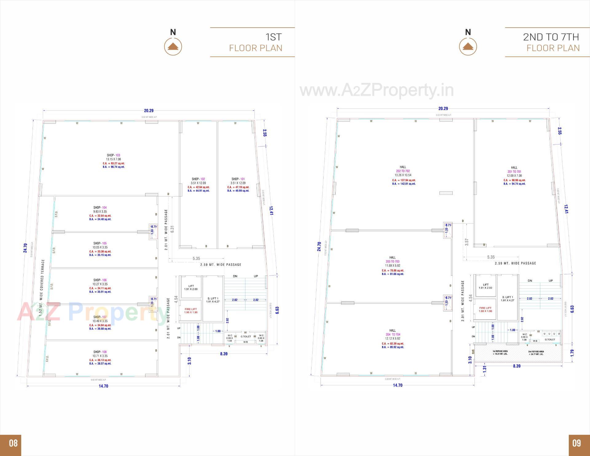 Layout of real estate project Navkar Bastion located at Utran, Surat, Gujarat