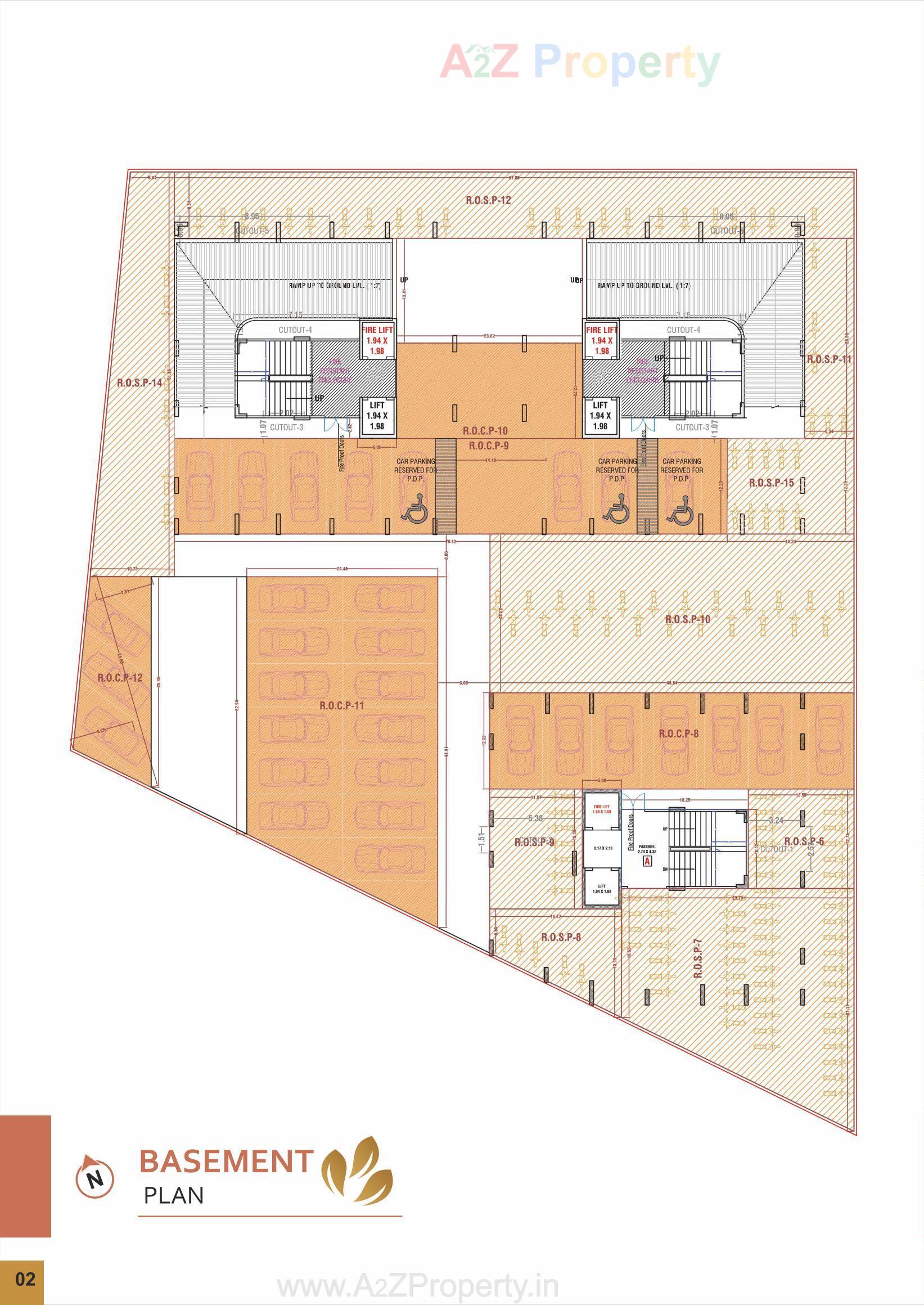 Layout of real estate project Navkar Heights located at Utran, Surat, Gujarat
