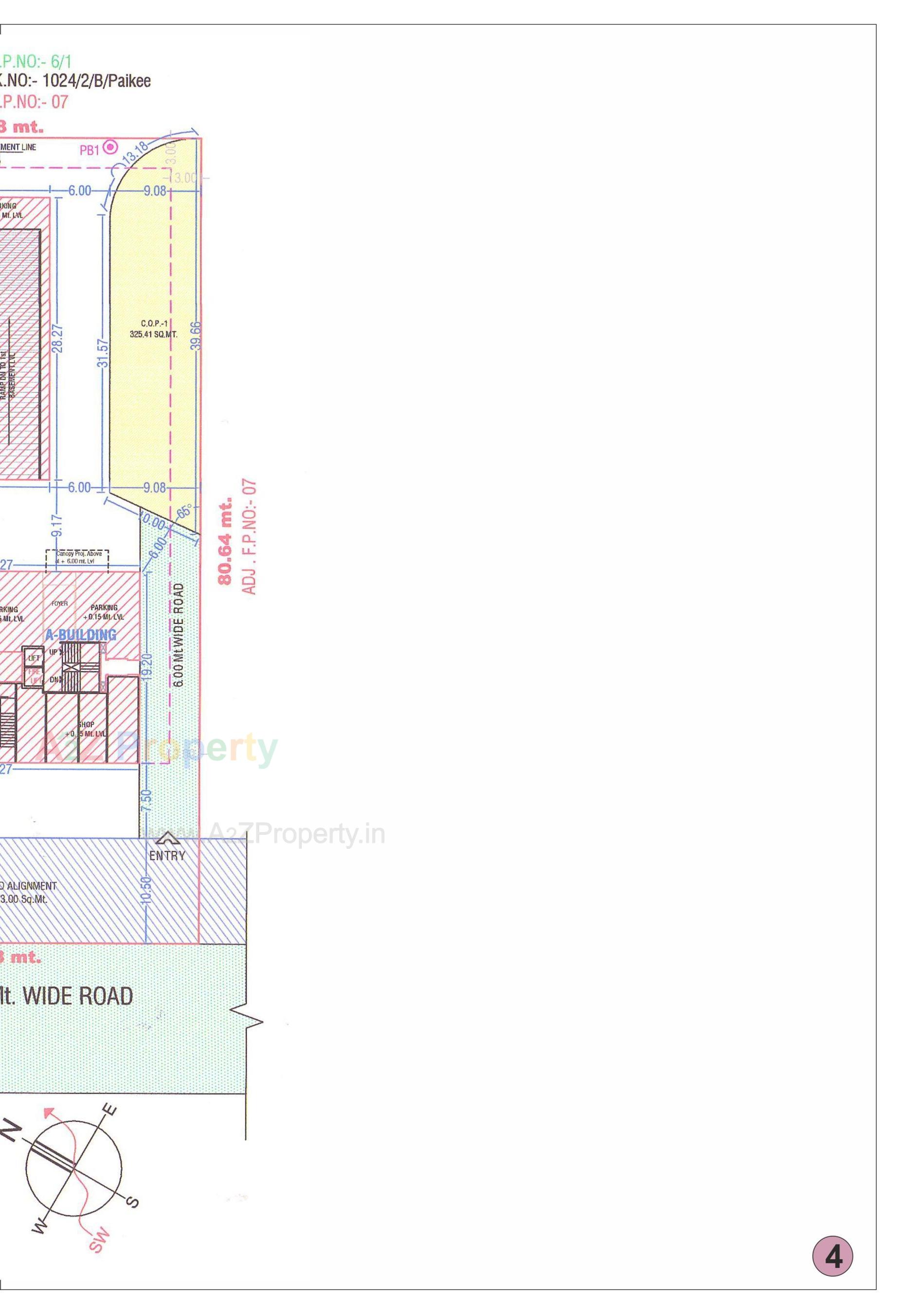Layout of real estate project Nilkanth Elegance located at Variyav, Surat, Gujarat