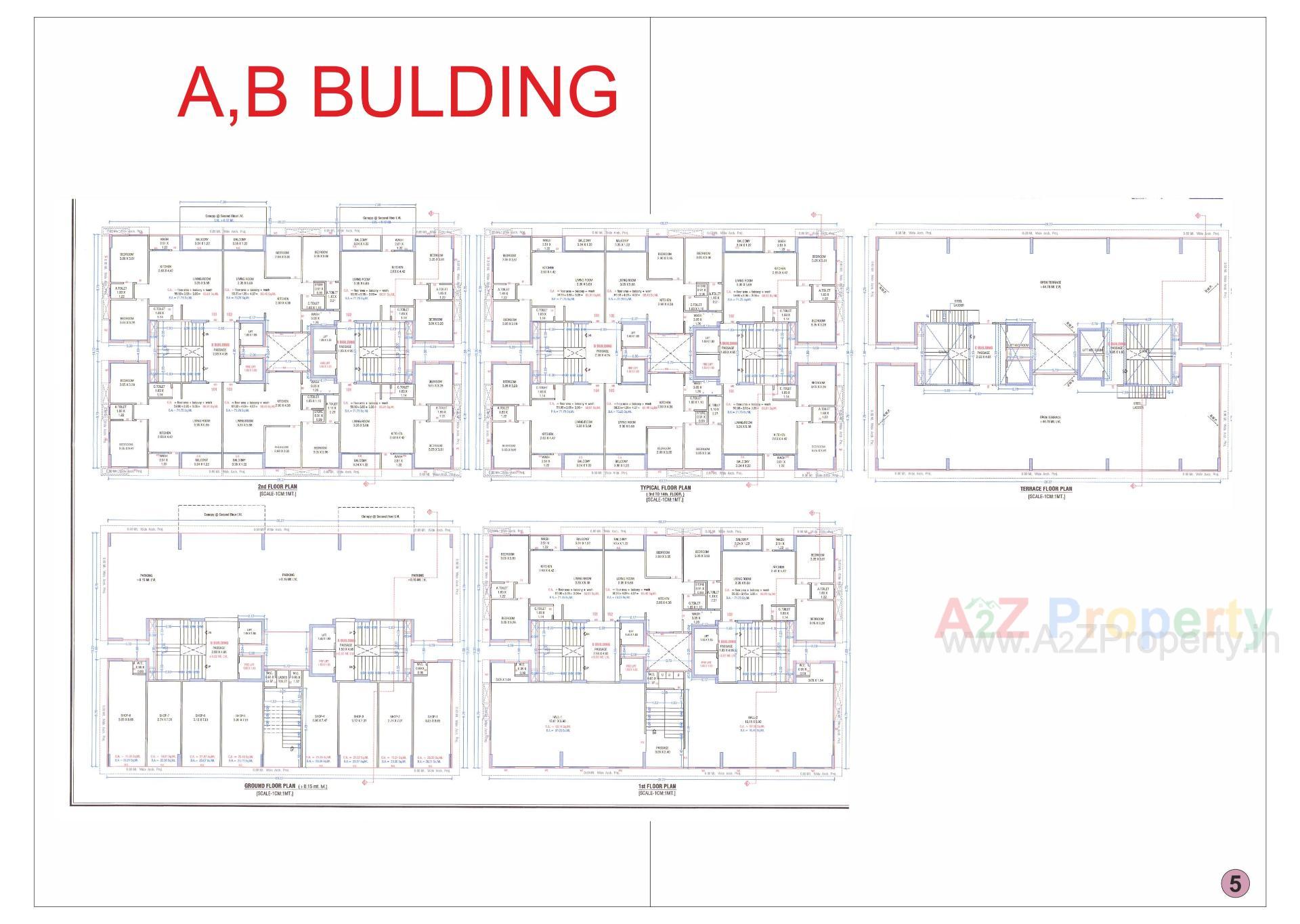 Layout of real estate project Nilkanth Elegance located at Variyav, Surat, Gujarat