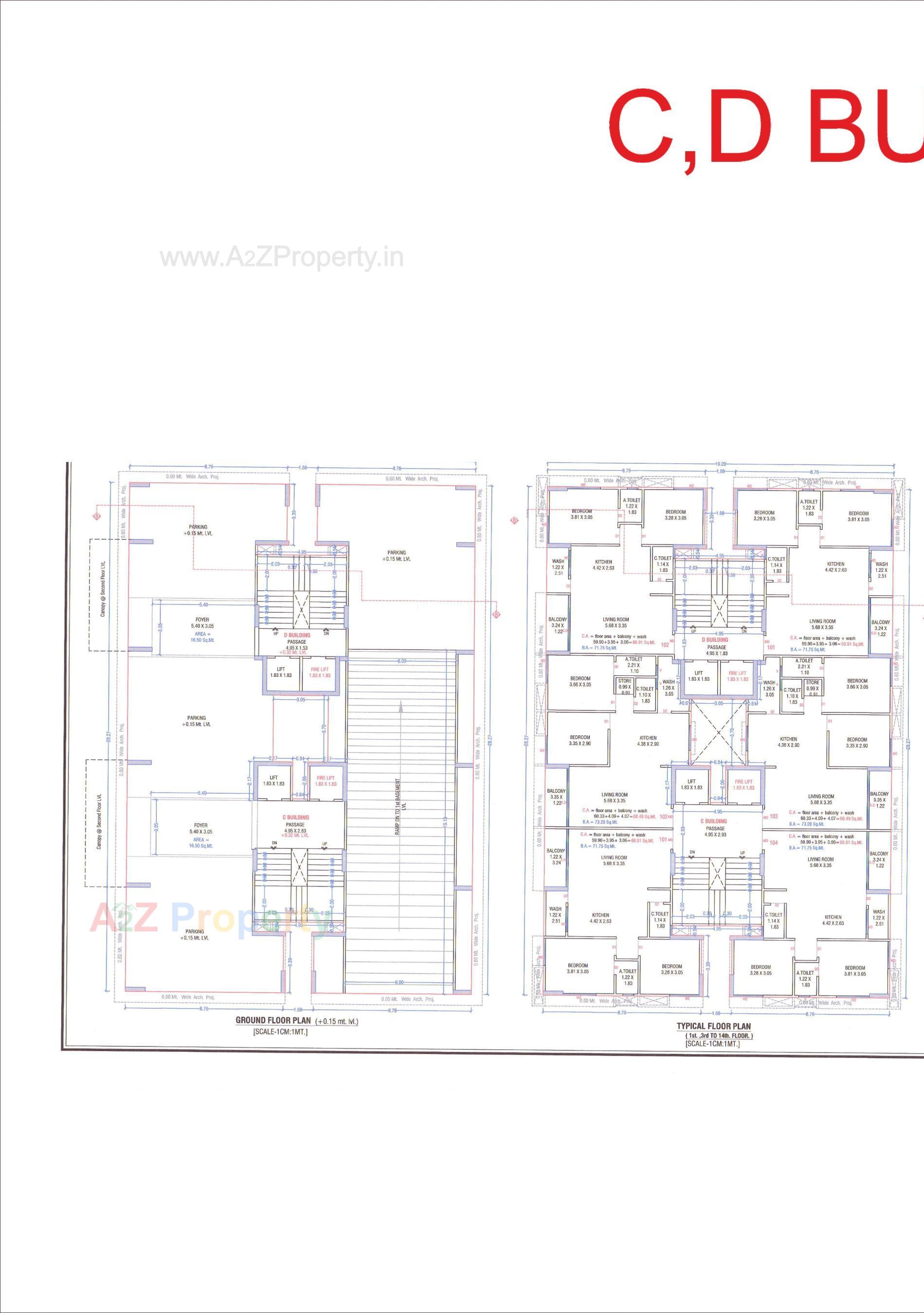 Layout of real estate project Nilkanth Elegance located at Variyav, Surat, Gujarat