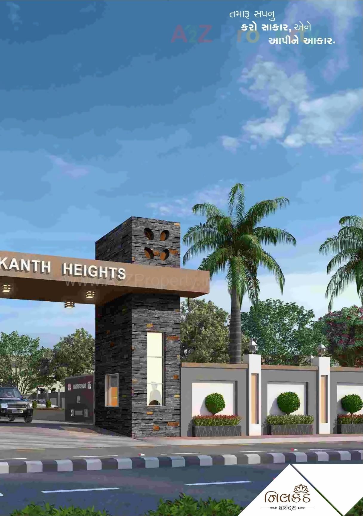 3D Elevation of real estate project Nilkanth Height located at Sarthana, Surat, Gujarat