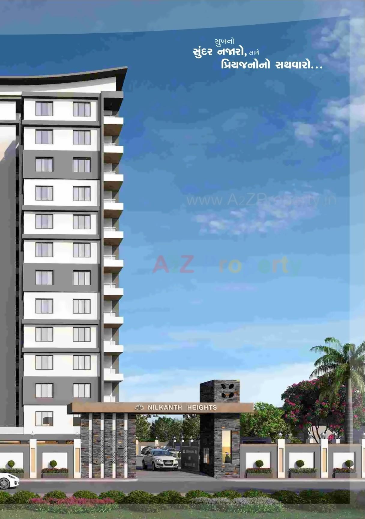3D Elevation of real estate project Nilkanth Height located at Sarthana, Surat, Gujarat