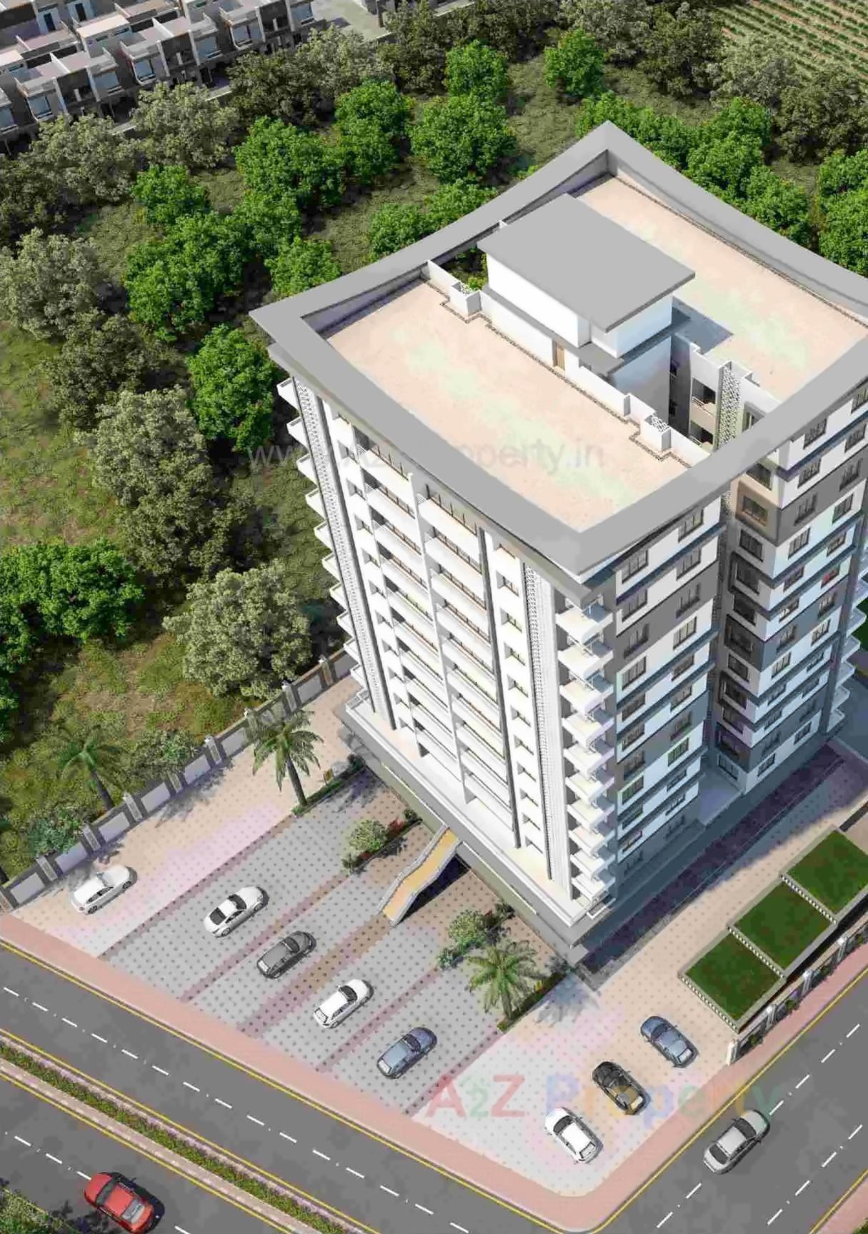 3D Elevation of real estate project Nilkanth Height located at Sarthana, Surat, Gujarat