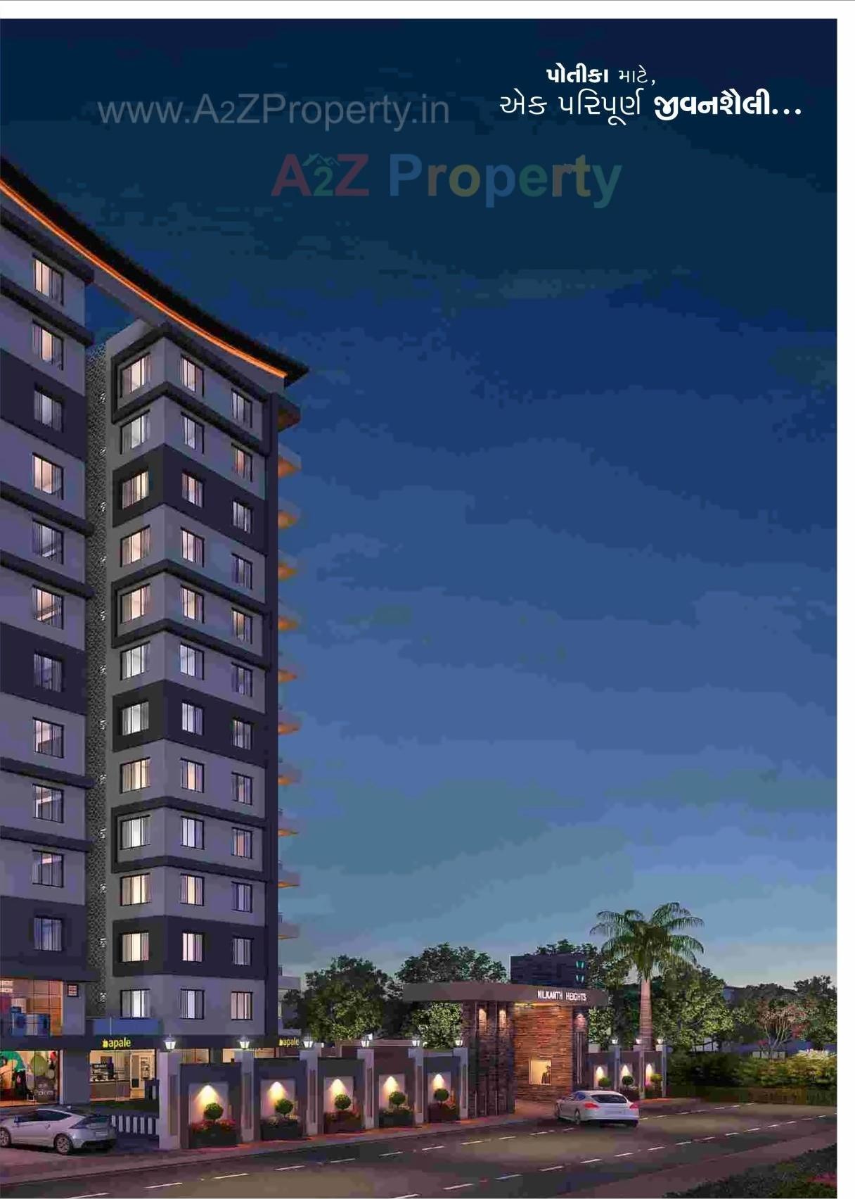 3D Elevation of real estate project Nilkanth Height located at Sarthana, Surat, Gujarat