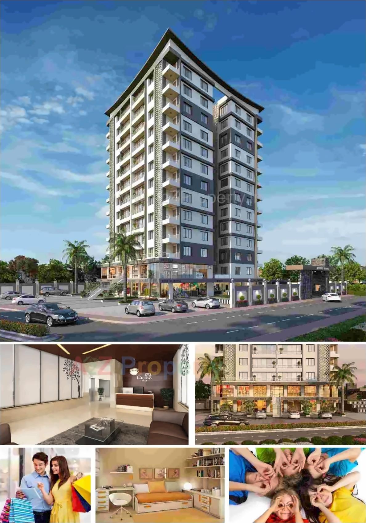 3D Elevation of real estate project Nilkanth Height located at Sarthana, Surat, Gujarat