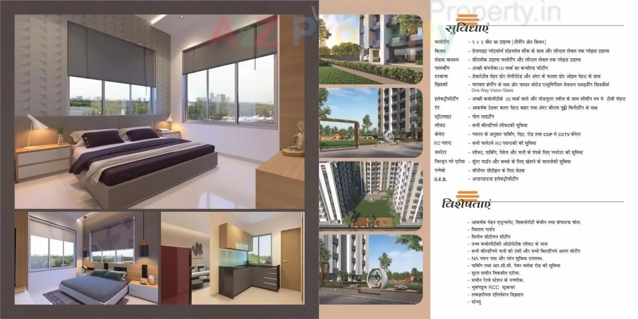 3D Elevation of real estate project Nilkanth Heights located at Pali, Surat, Gujarat