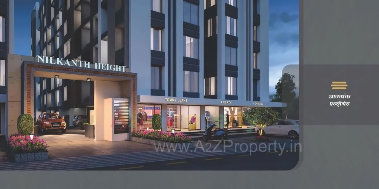 3D Elevation of real estate project Nilkanth Heights located at Pali, Surat, Gujarat