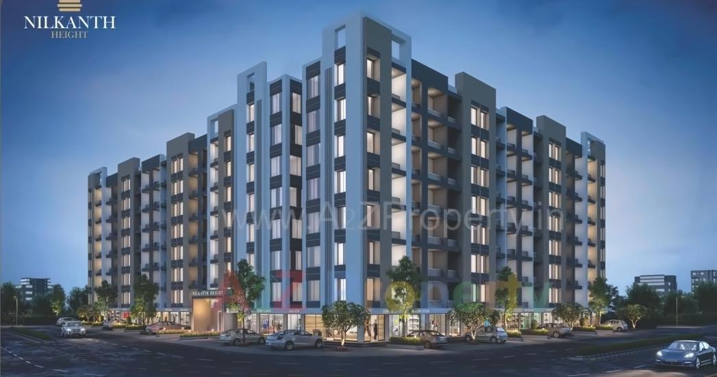 3D Elevation of real estate project Nilkanth Heights located at Pali, Surat, Gujarat