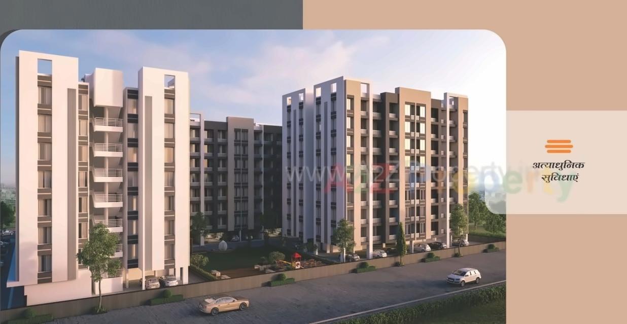 3D Elevation of real estate project Nilkanth Heights located at Pali, Surat, Gujarat