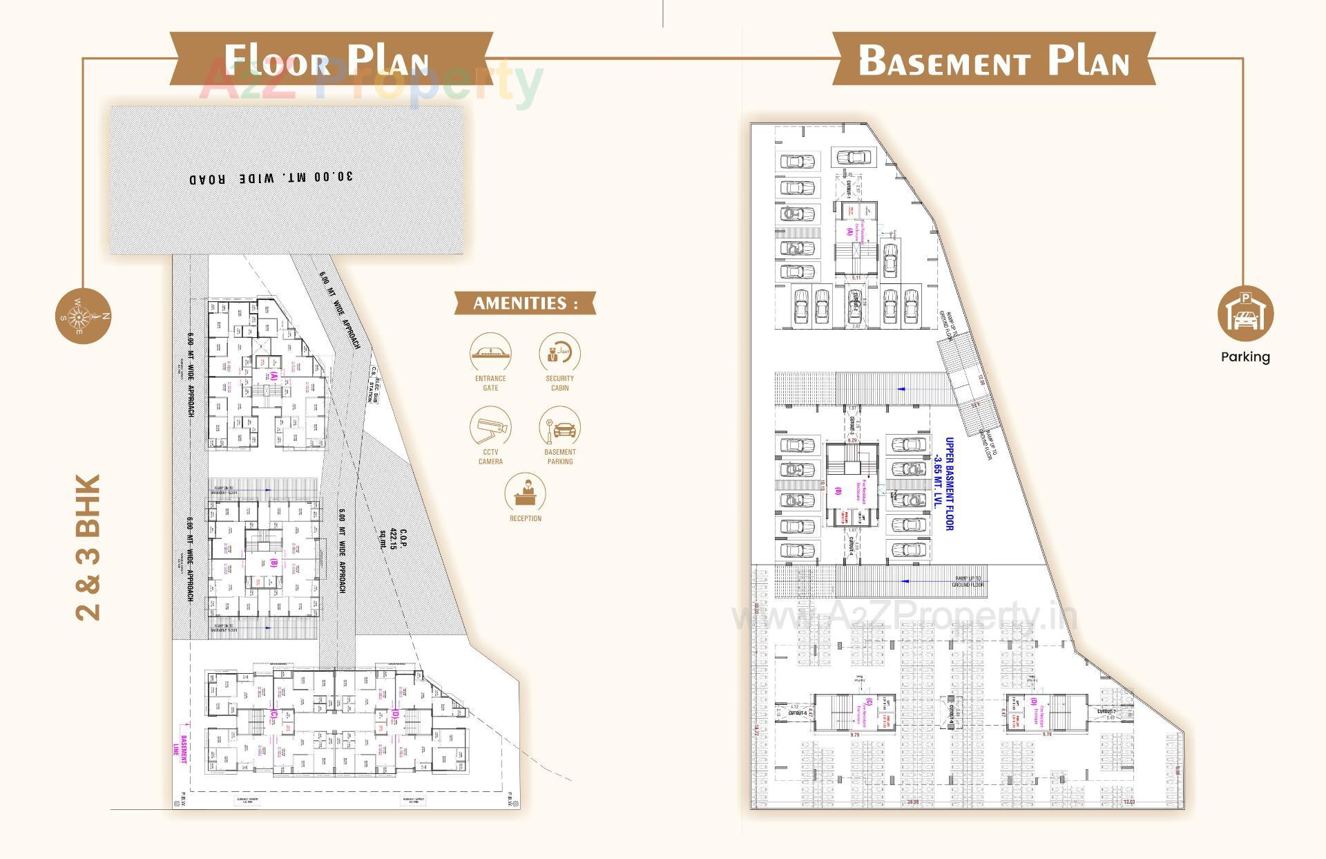 Layout of real estate project Nilkanth  Heights located at Sarthana , Surat, Gujarat