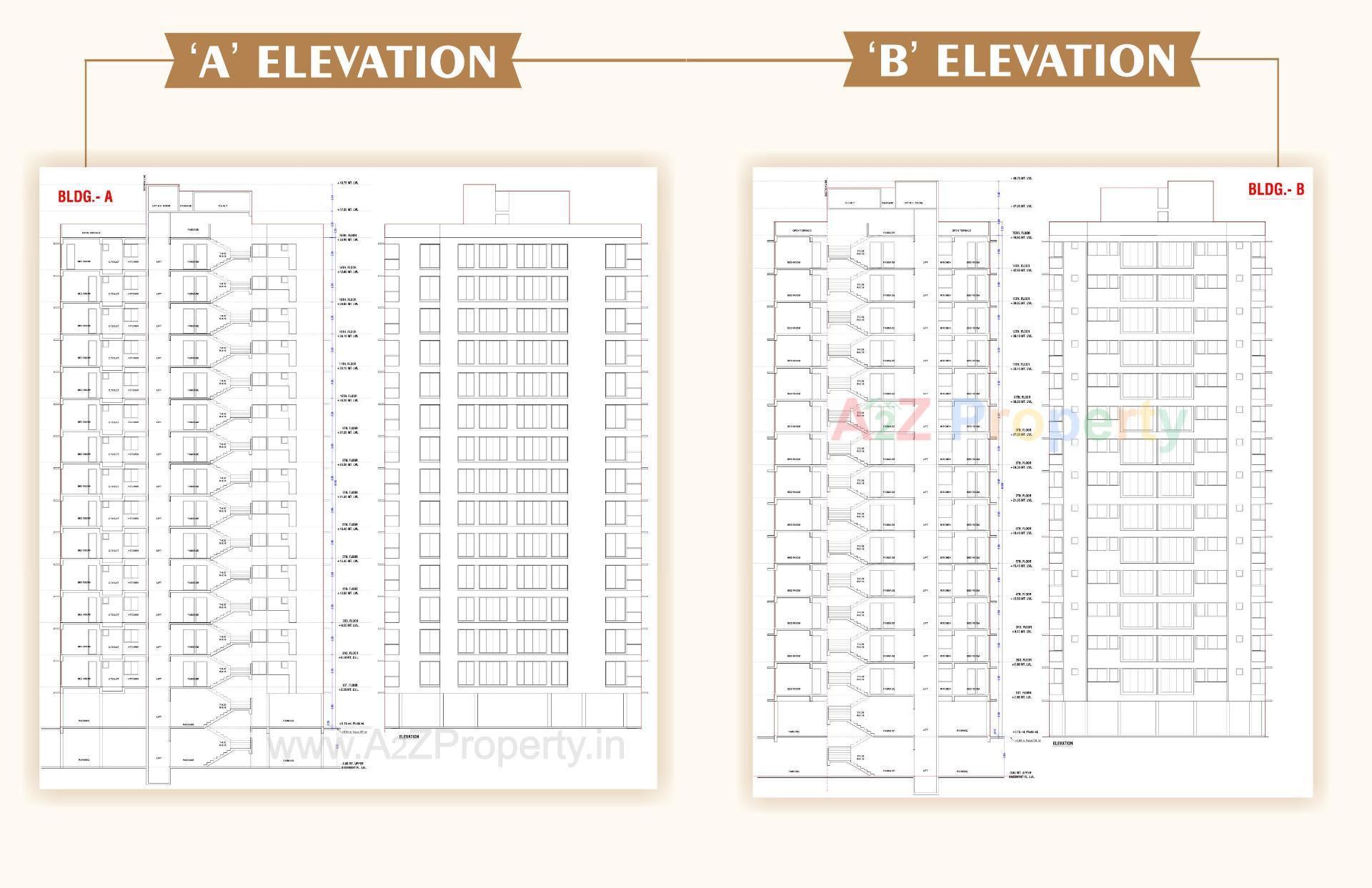 Layout of real estate project Nilkanth  Heights located at Sarthana , Surat, Gujarat
