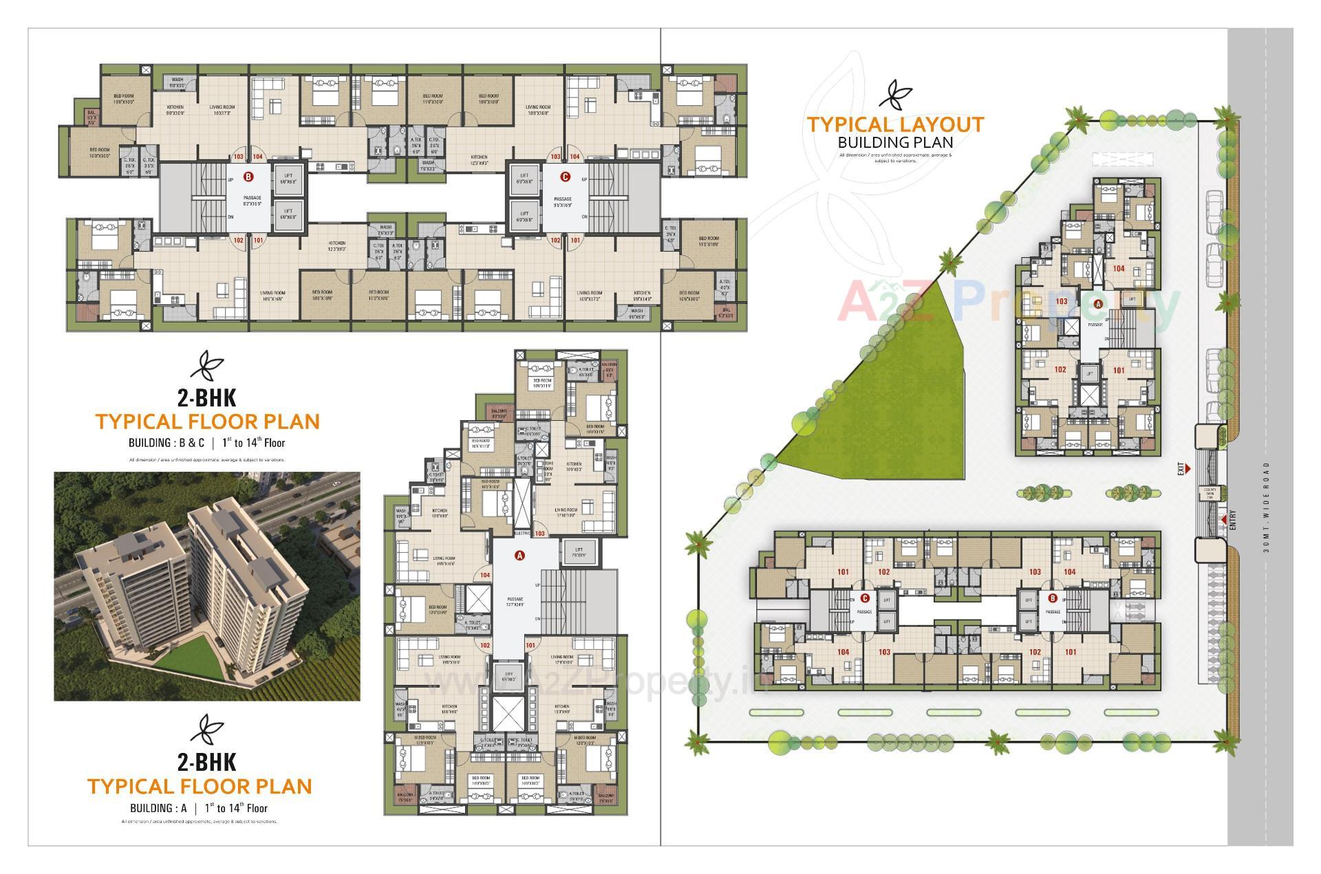 Layout of real estate project Nilkanth Luxuria located at Sarthana-dis, Surat, Gujarat