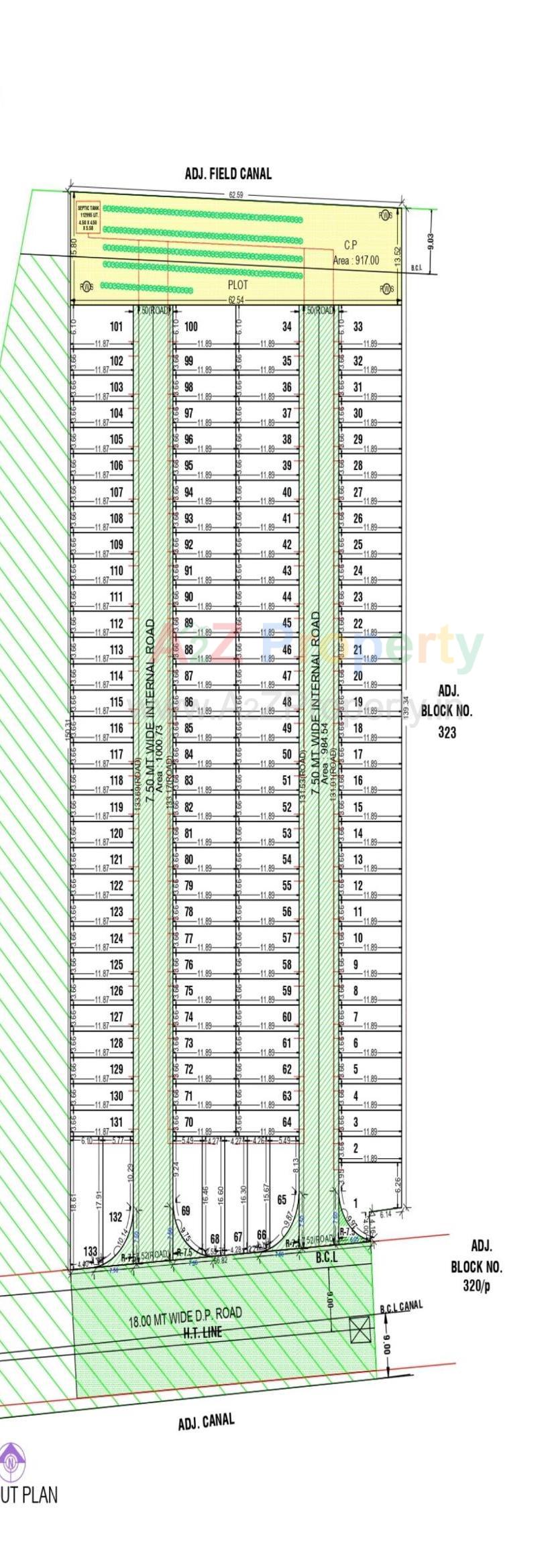 Layout of real estate project Nilkanth Residency located at Deladava, Surat, Gujarat