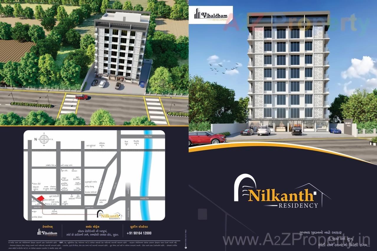  of real estate project Nilkanth Residency located at Kosad, Surat, Gujarat