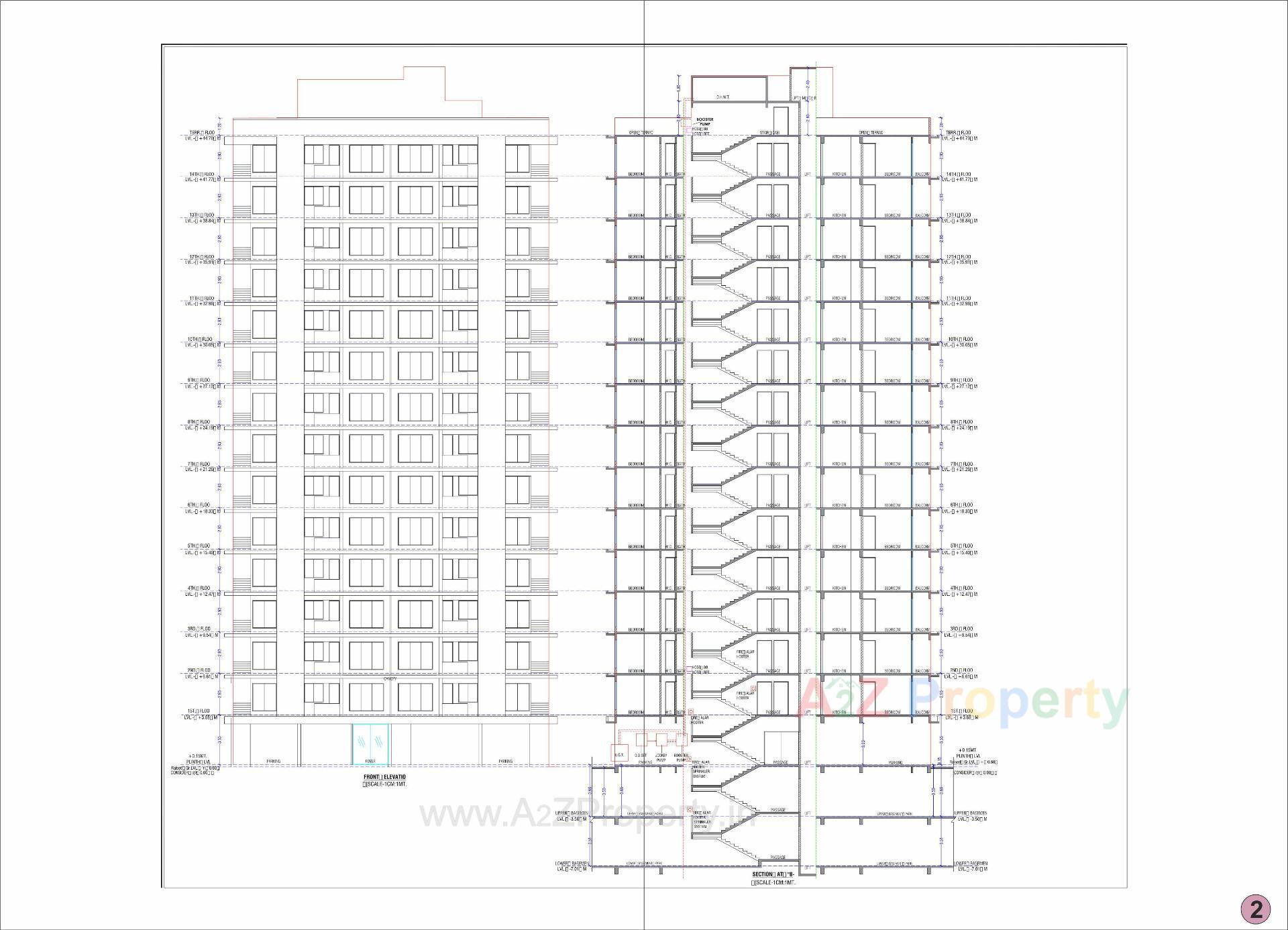 Layout of real estate project Nilkanth Sun located at Variyav, Surat, Gujarat