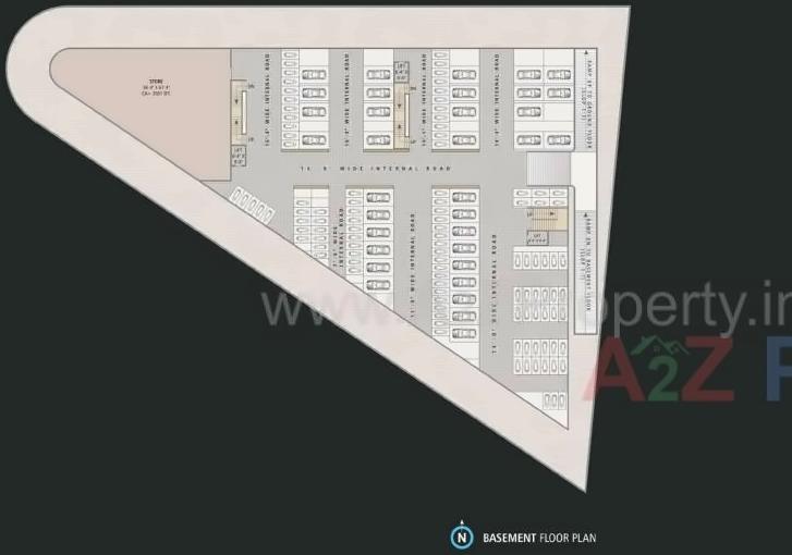 Layout of real estate project Nirvana Shoppers located at Jahangirabad, Surat, Gujarat