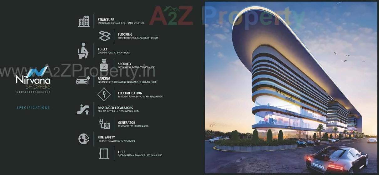  of real estate project Nirvana Shoppers located at Jahangirabad, Surat, Gujarat