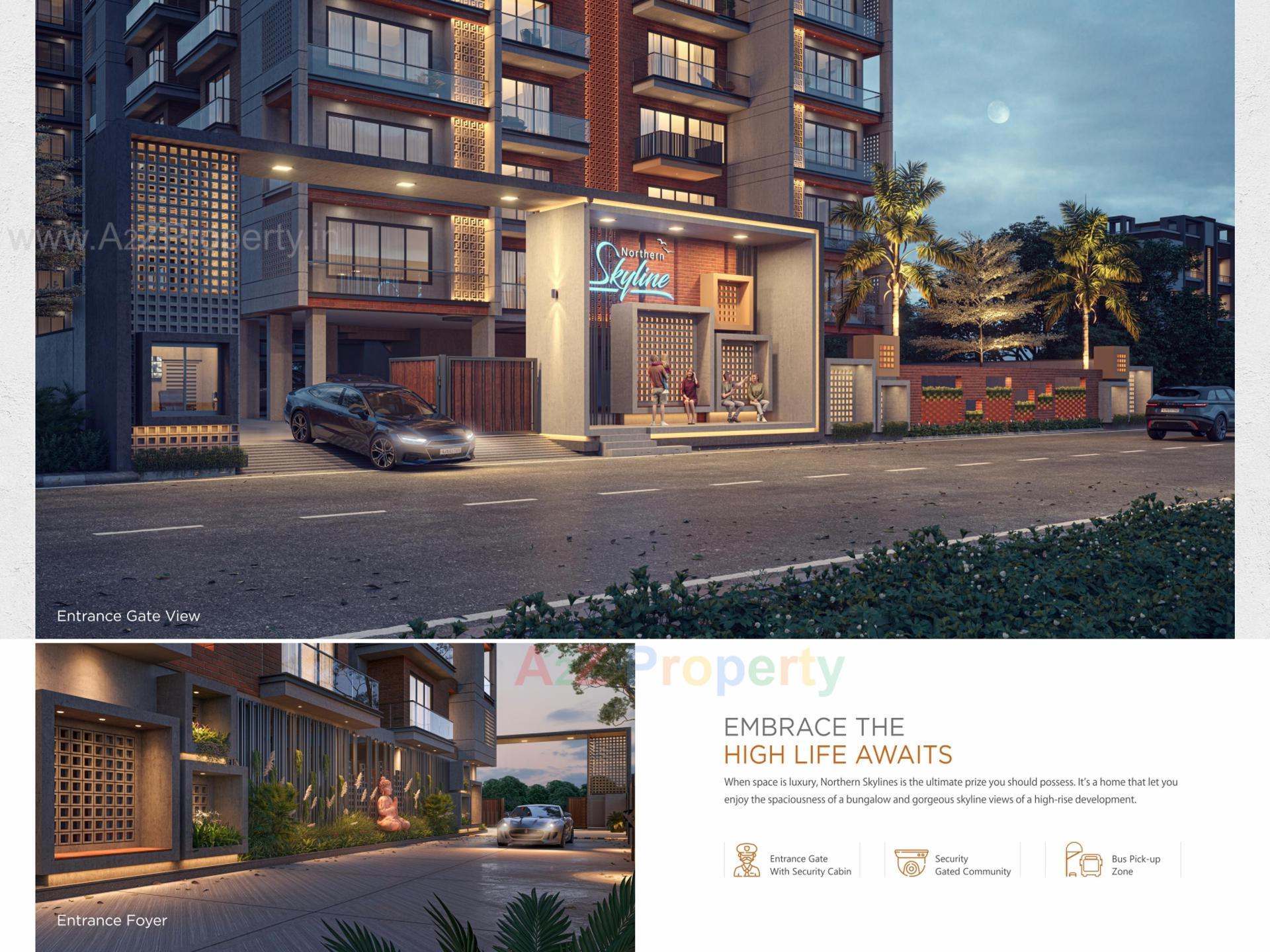 3D Elevation of real estate project Northern Skyline located at Pal, Surat, Gujarat